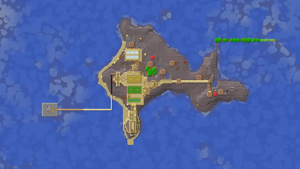Edarks island on 2b2t