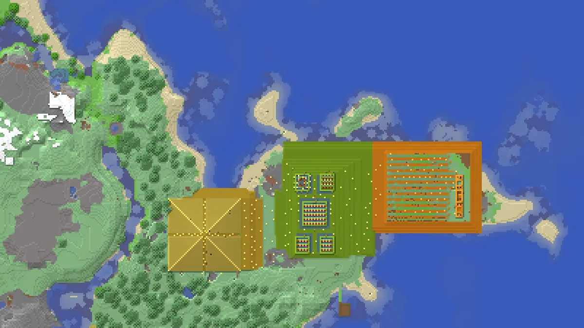 Farmland on 2b2t