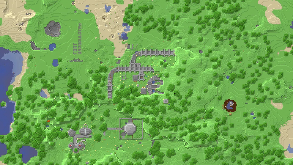 Fort Unpopulated on 2b2t