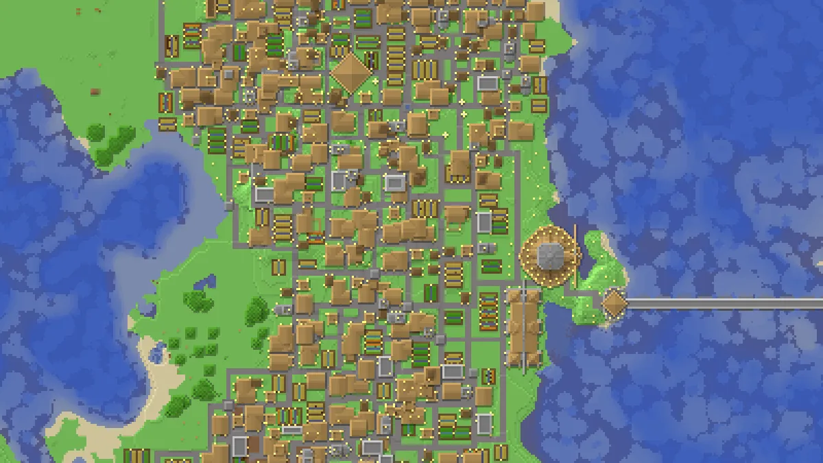 Imperators Base Endless Village on 2b2t