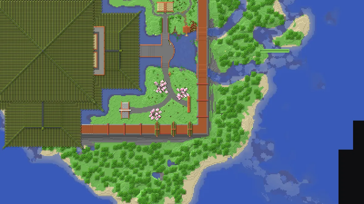 Japanese Temple on 2b2t