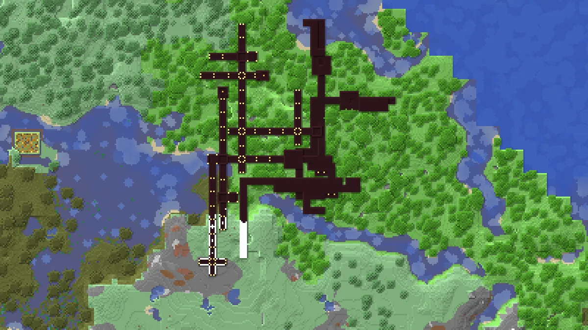 Nether Fortress in the overworld on 2b2t