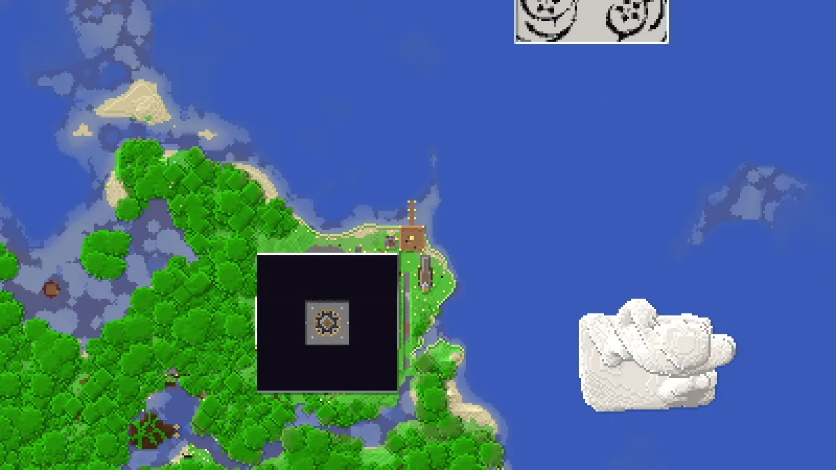 New World Ufos Statue on 2b2t